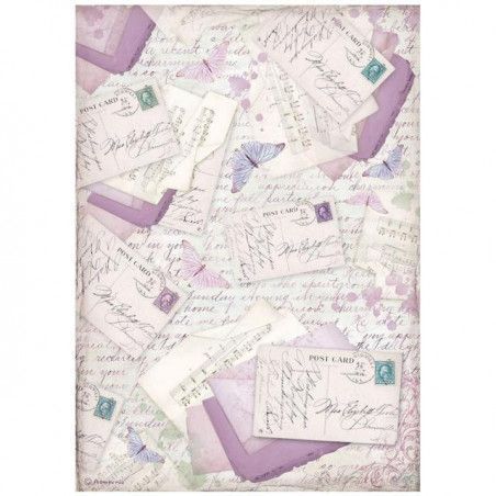 Papel de arroz Provence Cartas. A4. Stamperia DFSA476. Los mejores productos en L'aura Bella tu tienda online