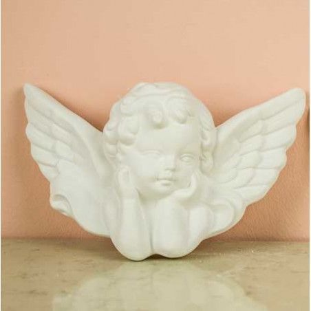 cabeza ángel apoyada manos 2506 20 cm. Los mejores productos en L'aura Bella tu tienda online